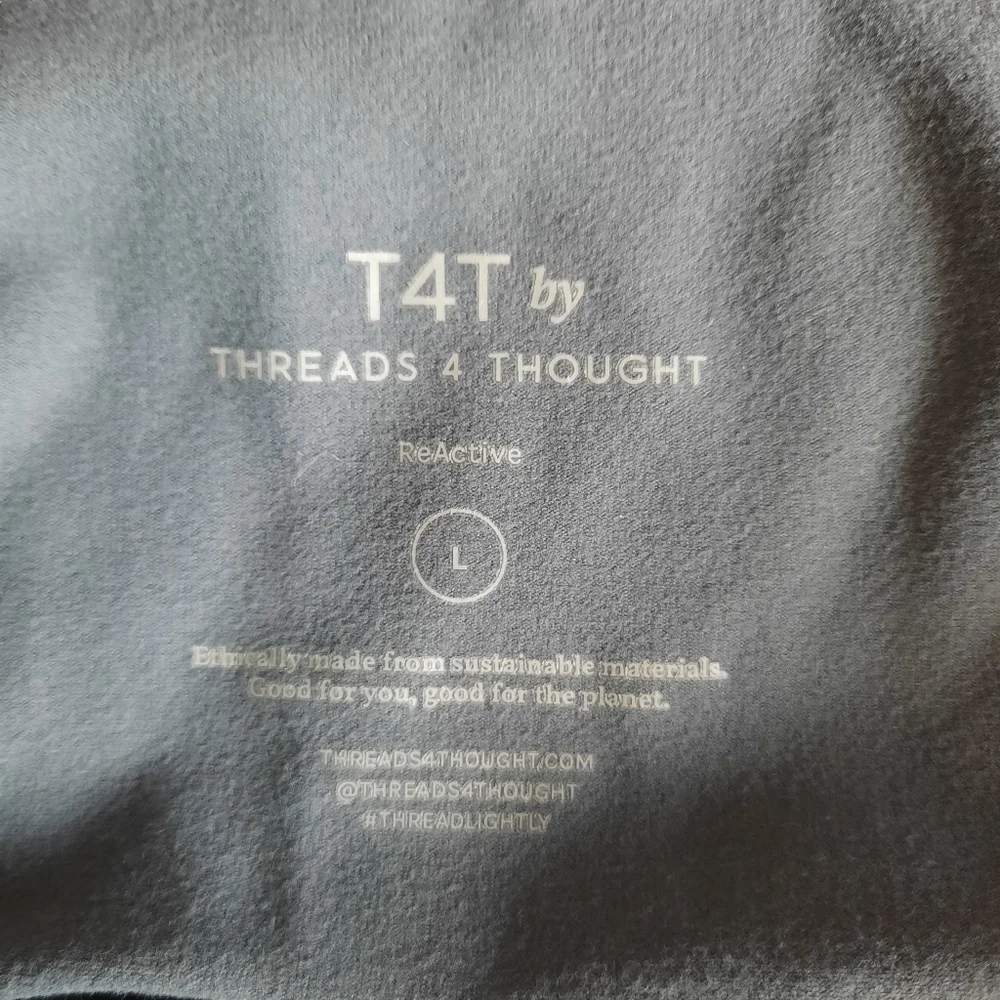 Threads 4 Thought ReActive navy blue gray tie dye maternity leggings size large - Picture 11 of 12